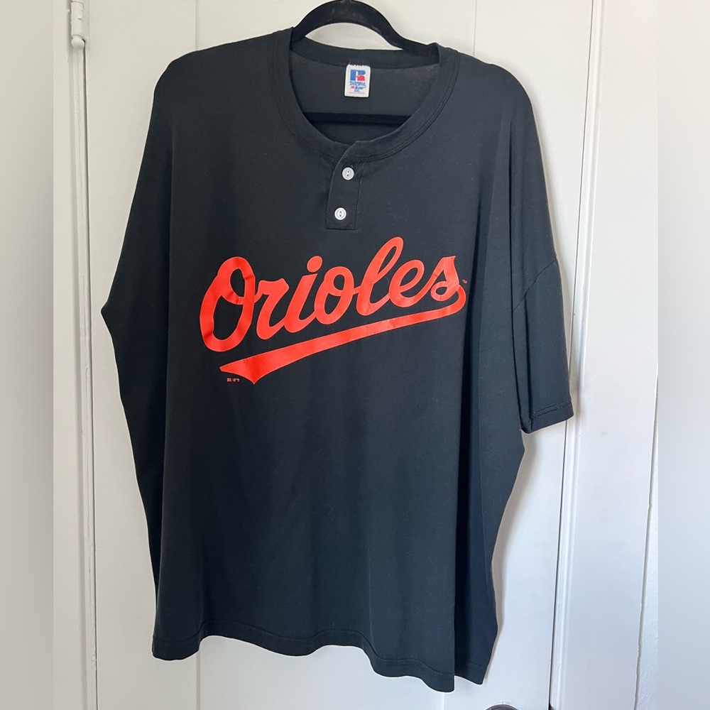 Men’s Authentic Vintage Baltimore Orioles Button Up Shirt XXL
